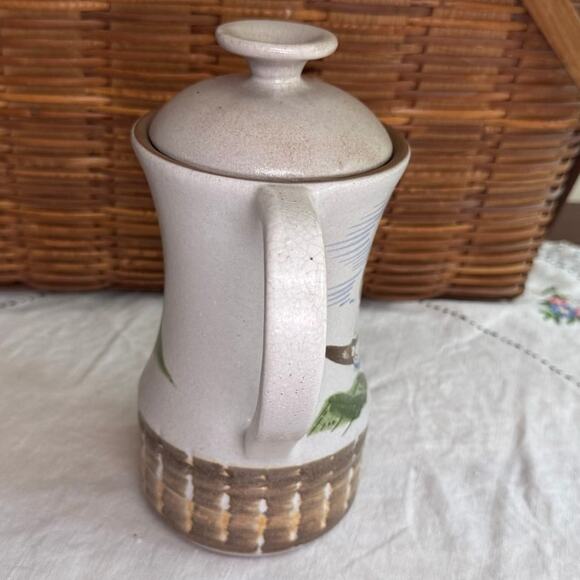 Vintage Studio Pottery by Eddy K (Eddy Kourishima) Dall Sheep Coffee Tea Pot USA - Picture 3 of 14